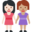 women holding hands, light skin tone, medium skin tone